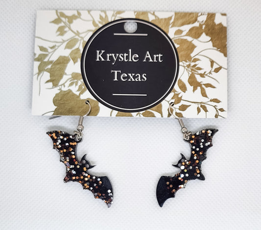 Sparkly Bat Earrings