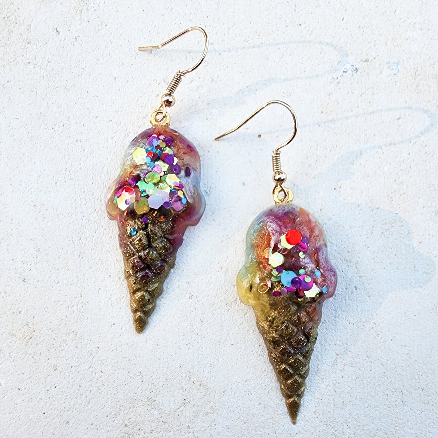 Rainbow Ice Cream Earrings