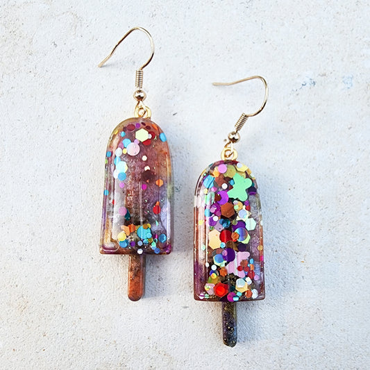 Rainbow Popsicle Earrings 1