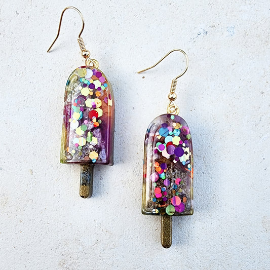 Rainbow Popsicle Earrings 2